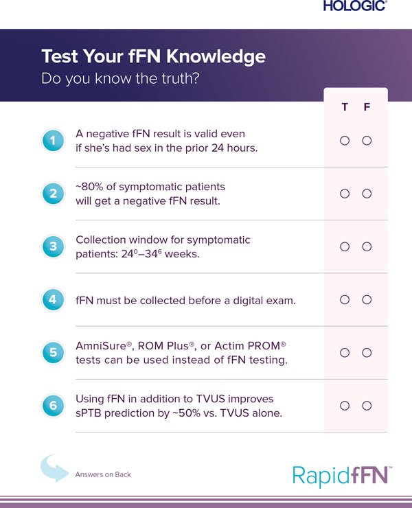 Order materials - Rapid fFN